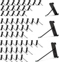 HUHOLE Black Gridwall Hooks 2 Inch, 4 Inch, 6 Inch, 60PC Heavy Duty Grid Wall Accessory, Durable Grid Wall Hook Solution for Tool Organization, Garagre, Retail Display, Hooks for Gridwall Panel