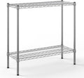 14" Deep x 36" Wide x 34" Height Wire Shelving Kit | 2-Tier | NSF Commercial Storage Rack Unit