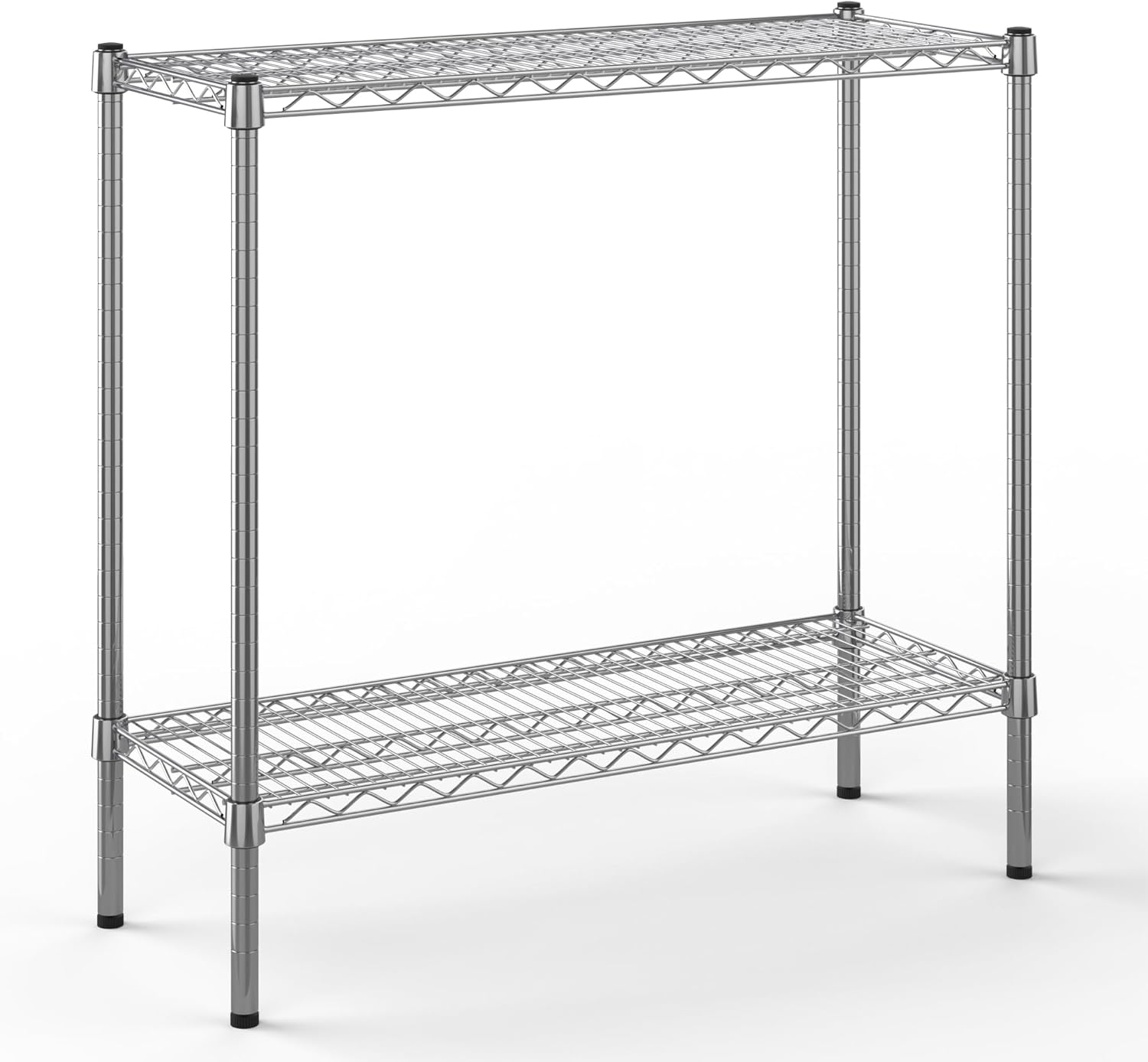 14" Deep x 36" Wide x 34" Height Wire Shelving Kit | 2-Tier | NSF Commercial Storage Rack Unit