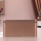 Alipis Tea Leaf Storage Container Rectangular Tinplate Box Mini Portable Tea Tin for Candies Snacks and Small Items Home Storage Box with Lid 5.11 X 3.14 X 2.36 in