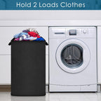 SNIGJAT Large Laundry Hamper, Tall Laundry Hamper with Sturdy Handles, Hampers for Laundry, Rectangular Dirty Clothes Hamper for Bedroom, Extra Large Laundry Basket for Clothes Toys, 80 L