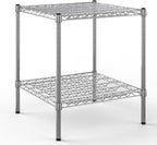24" Deep x 24" Wide x 27" Height Wire Shelving Kit | 2-Tier | NSF Commercial Storage Rack Unit