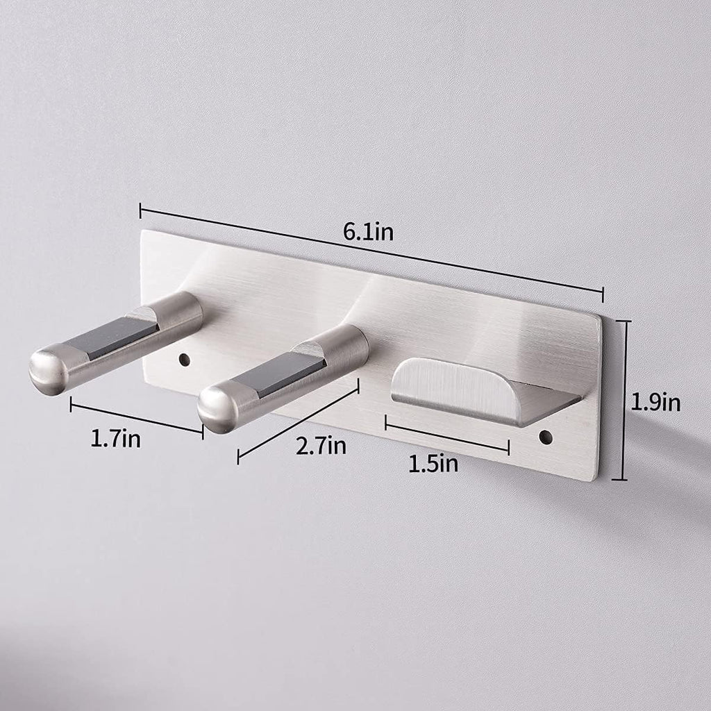 Hair Dryer Holder, SUS304 Adhesive Blow Dryer Holder Wall Mounted Compatible with Dyson Hair Dryer, Hair Dryer Organizer Dyson Hair Dryer Wall Mount