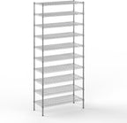 18" Deep x 42" Wide x 96" Height Wire Shelving Kit | 10-Tier | NSF Commercial Storage Rack Unit