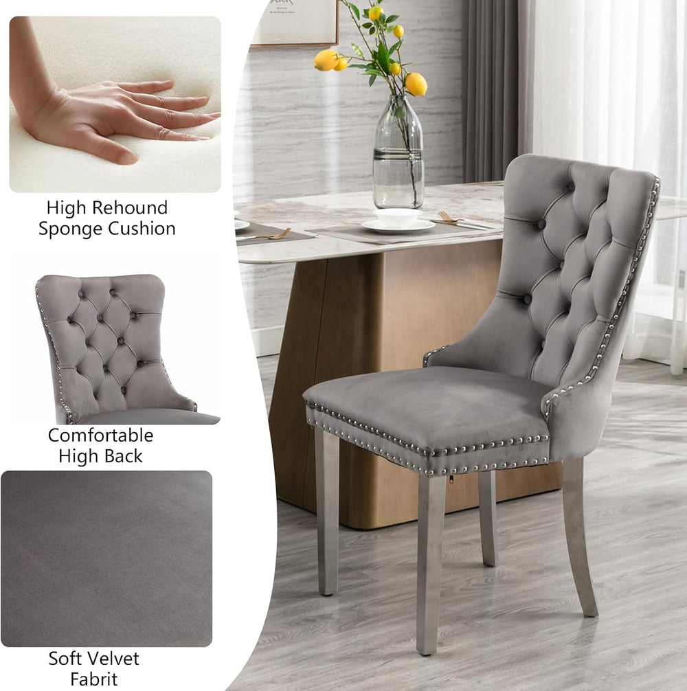 HomVent Extendable Dining Room Table Set for 6, Dining Table Set with Chairs,...