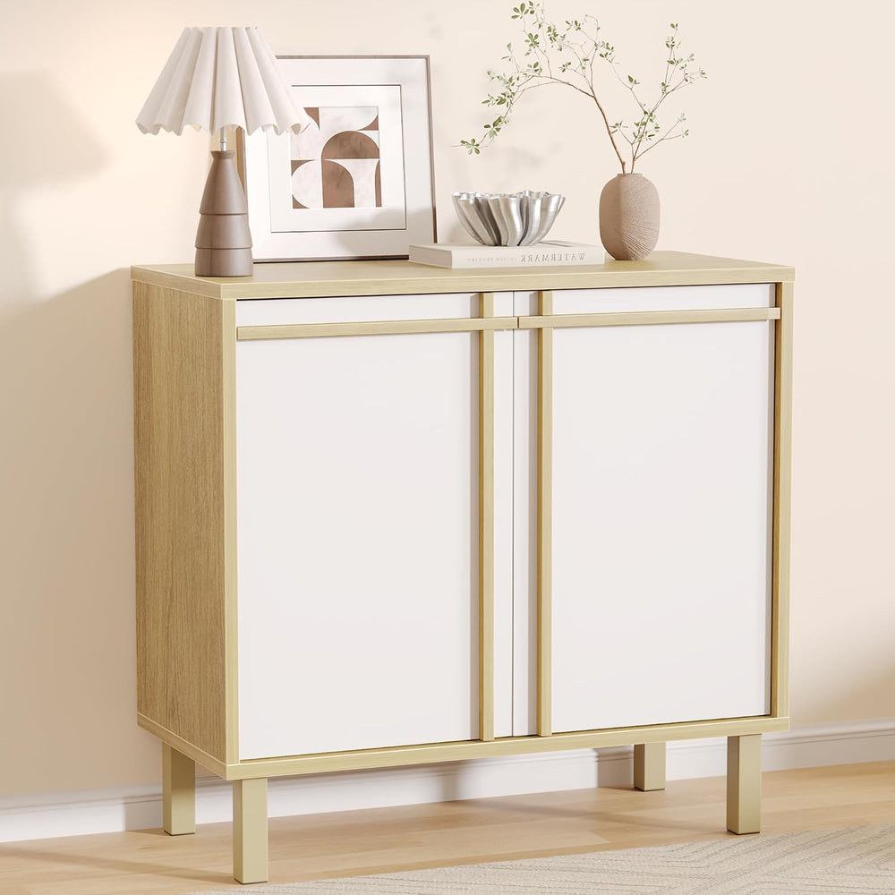 Sideboard Buffet Cabinet with Storage, Small Entryway Credenza
