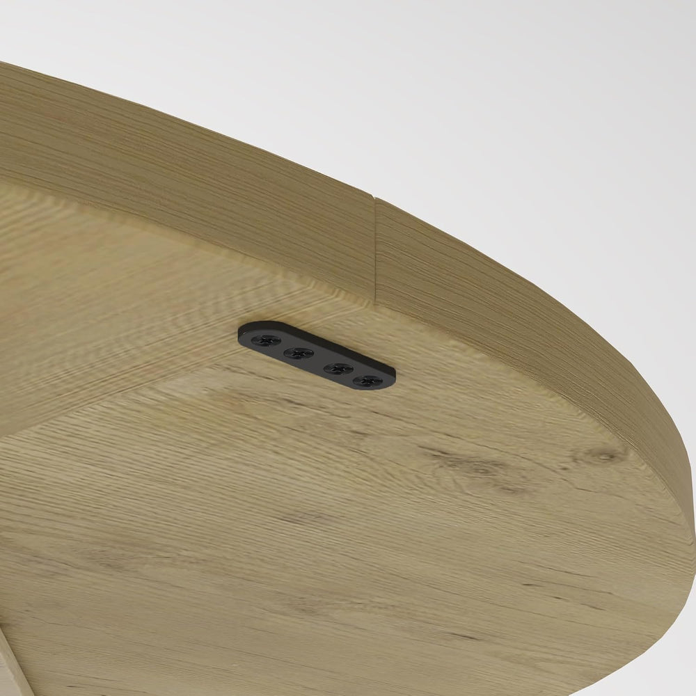 47.24 Inch Round Dining Table for 4-6 Kitchen Dining Table with Storage Shelf...