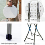 Folding Stool - Folding Chairs for Outside, Backless Stool with Capacity for Kitchen Or Rec Room - Portable(Yellow)