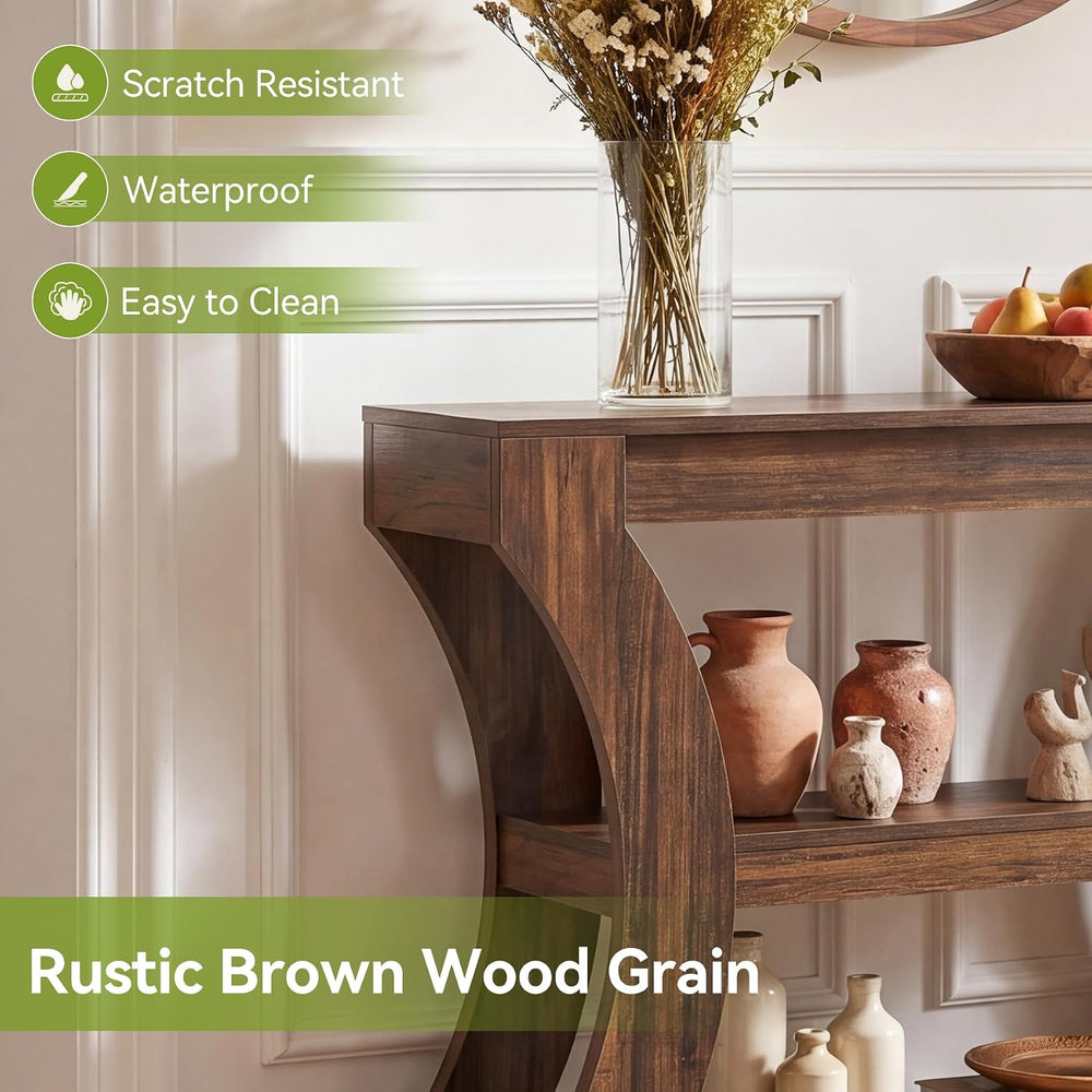 LITTLE TREE 41" Small Console Table for Entryway with Storage | Narrow S...
