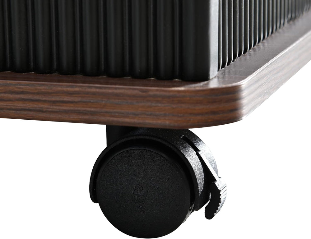 Adjustable Lift-Top End Table with Storage, 360° Rotating Design & Lockab...