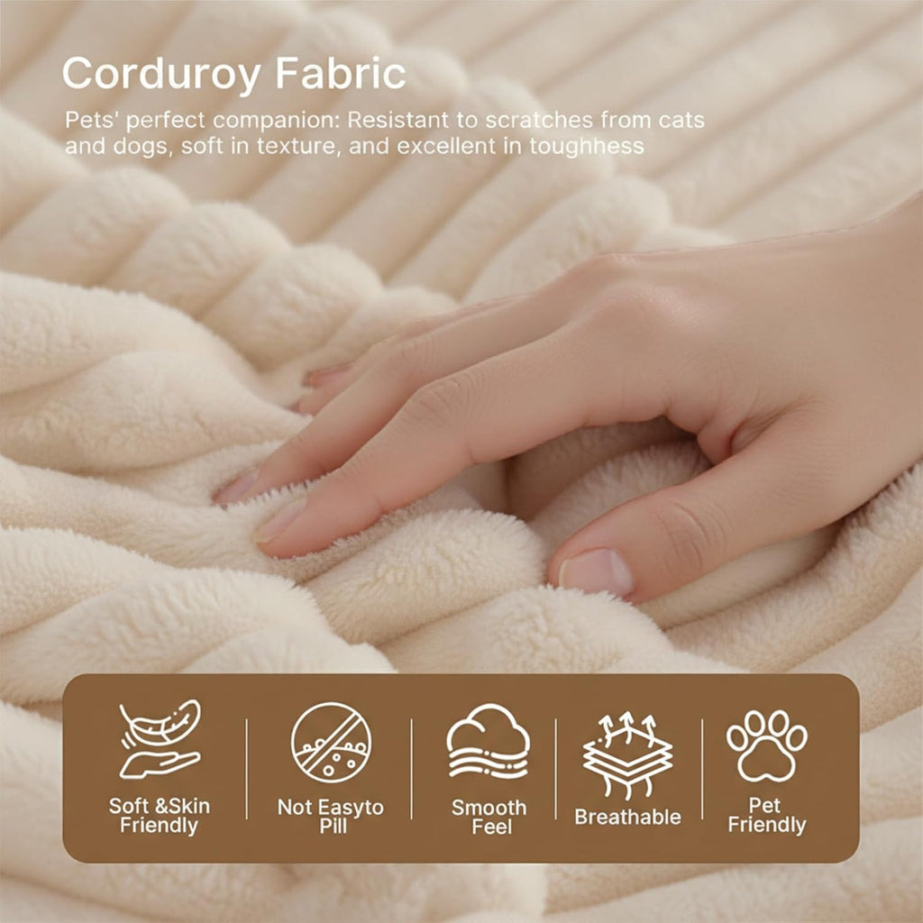 Single Cloud Sofa, No Assembly Required, High Backrest Wider Armrest Giant Bean Bag Chair, Foam Boneless Oversized Space Couch, Comfy Furry Pillowed Sofa for Living Room Bedroom Apartment Dorm Office