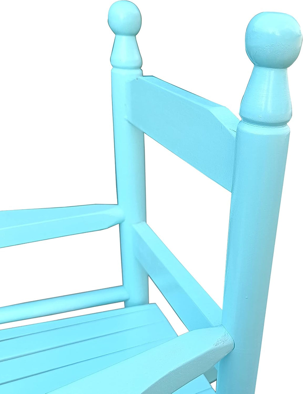 Kids Rocking Chair, Toddler Rocking Chair, Childrens Rocking Chair With Classic Rocker and Hardwood Construction, for Boys, Girls, Nursery, Indoor, Outdoor, Living Rooms, Bedrooms (Light Blue)