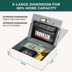 Book Safe with Combination Lock, Hidden Safe (10.55 x 7.95 x 2.62 Inch) with Fireproof Bag, Secret Diversion Safe, Hollow Book Box Hidden Storage, Money Safe Box for Cash (Home Repair)