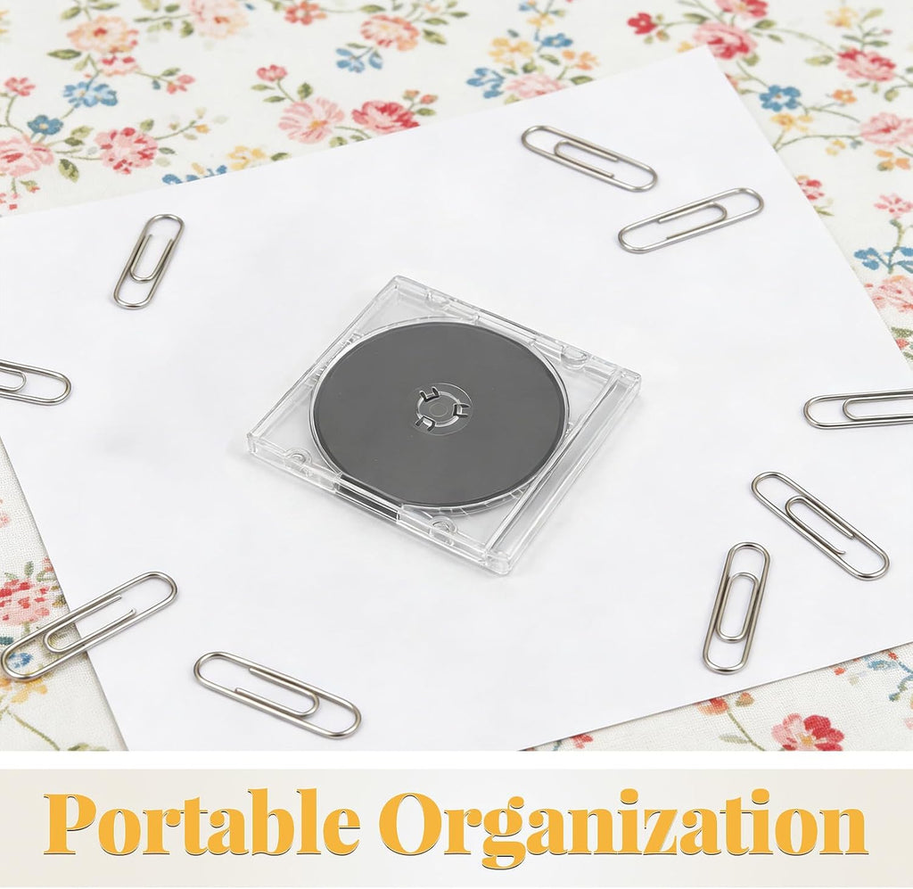 20pcs 8cm CD Jewel Case: Clear Plastic Mini CD Storage Box - Slim Protective Holder for 3-Inch Audio Discs Data Mini DVD Storage