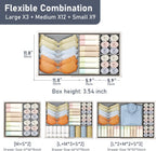 DIMJ Drawer Organizer Clothes Storage - 24 Pack Baby Dresser Organizer for Nursery, Foldable Closet Drawer Organizer Bins for Bedroom Organization, Fabric Storage Dividers for Socks, Underwears, Bras
