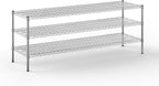 21" Deep x 72" Wide x 27" Height Wire Shelving Kit | 3-Tier | NSF Commercial Storage Rack Unit