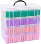 VTG Diamond Painting Storage Containers with 320 Grids Diamond Art Storage Bead Organizer Painting Accessories DIY Jewelry Craft