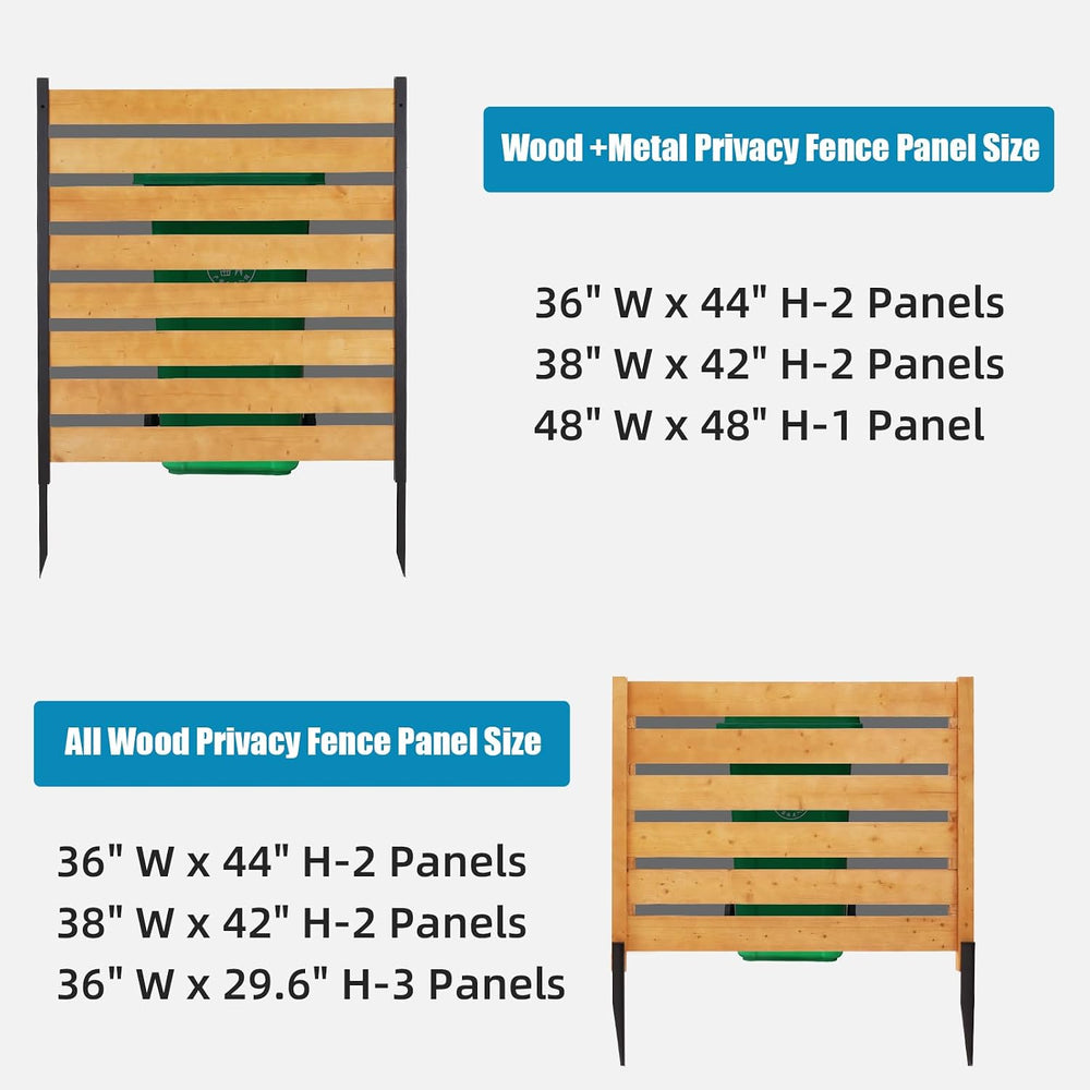 Privacy Fence Panels for Outside No Dig Fence Screen Garden Fence Wooden Air ...