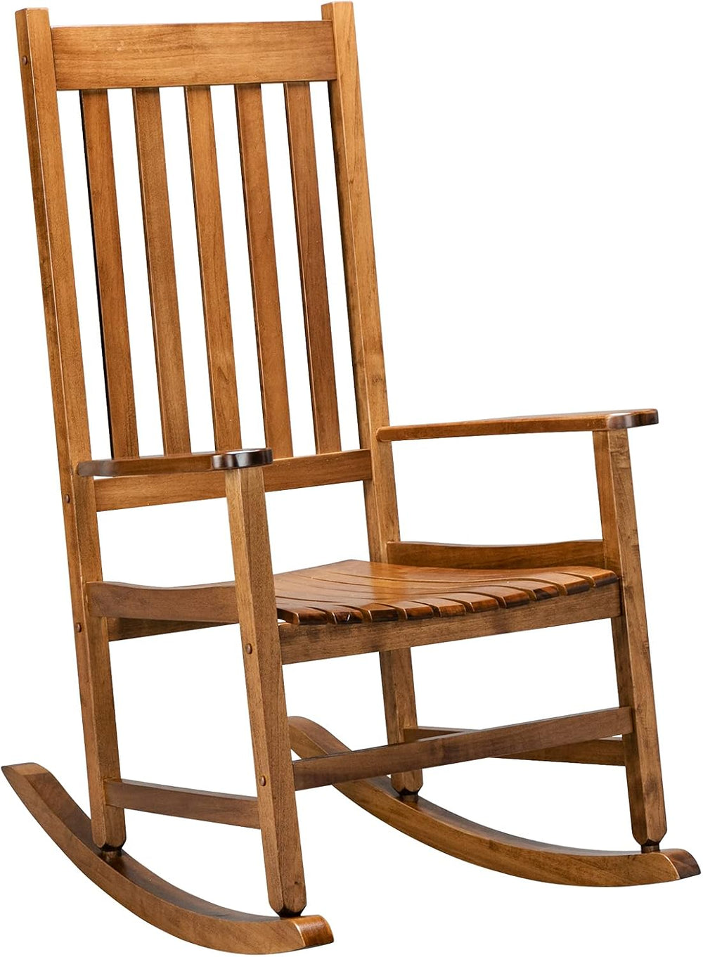 Rocking Chair Wooden Frame Chair Indoor and Outdoor,Outdoor Rocking Chair, Pa...