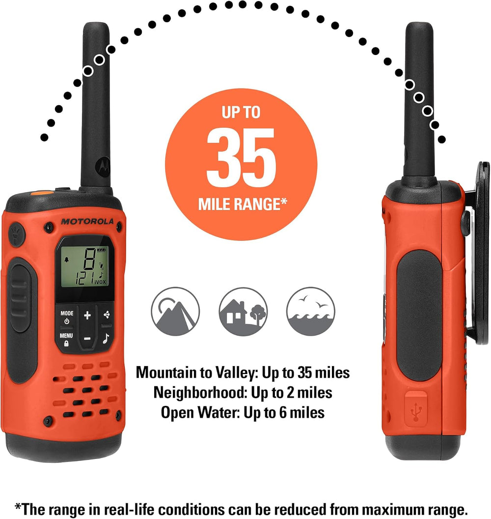 Motorola Solutions, Portable FRS, T605_H2O, Talkabout, Two Way Radios Waterpr...