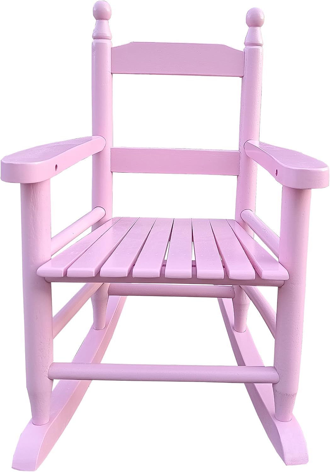 Kids' Rocking Chairs, Childrens Rocking Chair, Wooden Classic Rocker Chair Indoor Outdoor for Youth/Childs/Childrens Porch Rocker Chair for Living Room,Bedroom,Balconies, Porches (Pink)