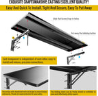 2pack-1.3x4ft Adjustable Rail Type Folding Storage Rack Shelf, Suitable for Garage, Storage Room, kitchens Wall Shelf Garage Storage Rack Floating Shelves, Wall Mounted Folding Table(2pcs-Black)