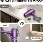 Bathroom Hair Dryer Holder Hair Care Tools Holder Wall Mount Chrome Finished Stainless Steel