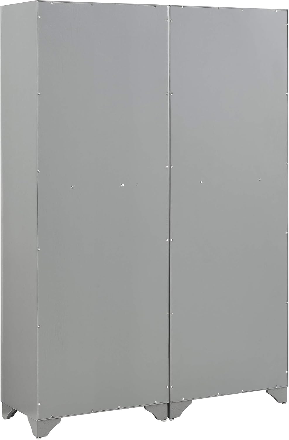 Crosley Furniture Tara 2-Piece Pantry Storage Cabinet Set with Shelves, Kitchen, Dining, or Laundry Room, Distressed Gray