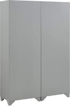 Crosley Furniture Tara 2-Piece Pantry Storage Cabinet Set with Shelves, Kitchen, Dining, or Laundry Room, Distressed Gray