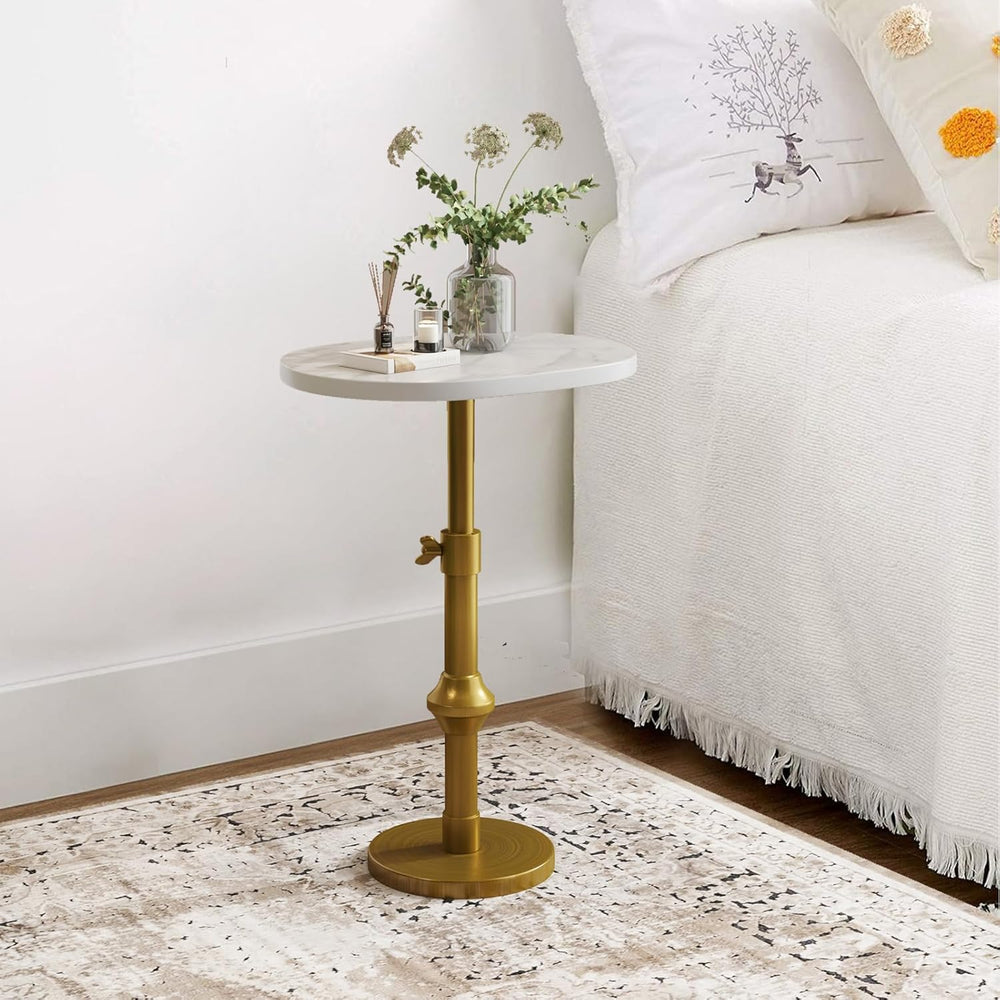 WHGBJA Adjustable Drink Table, 10"x12"x(22“~30") Martini Table...