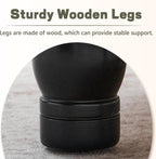 30-Inch Round Storage Ottoman, Leather Ottoman (Green) | Button Tufted Ottoman with Storage, Ottoman Coffee Table with Removable Top for Living Room, Bedroom, Office