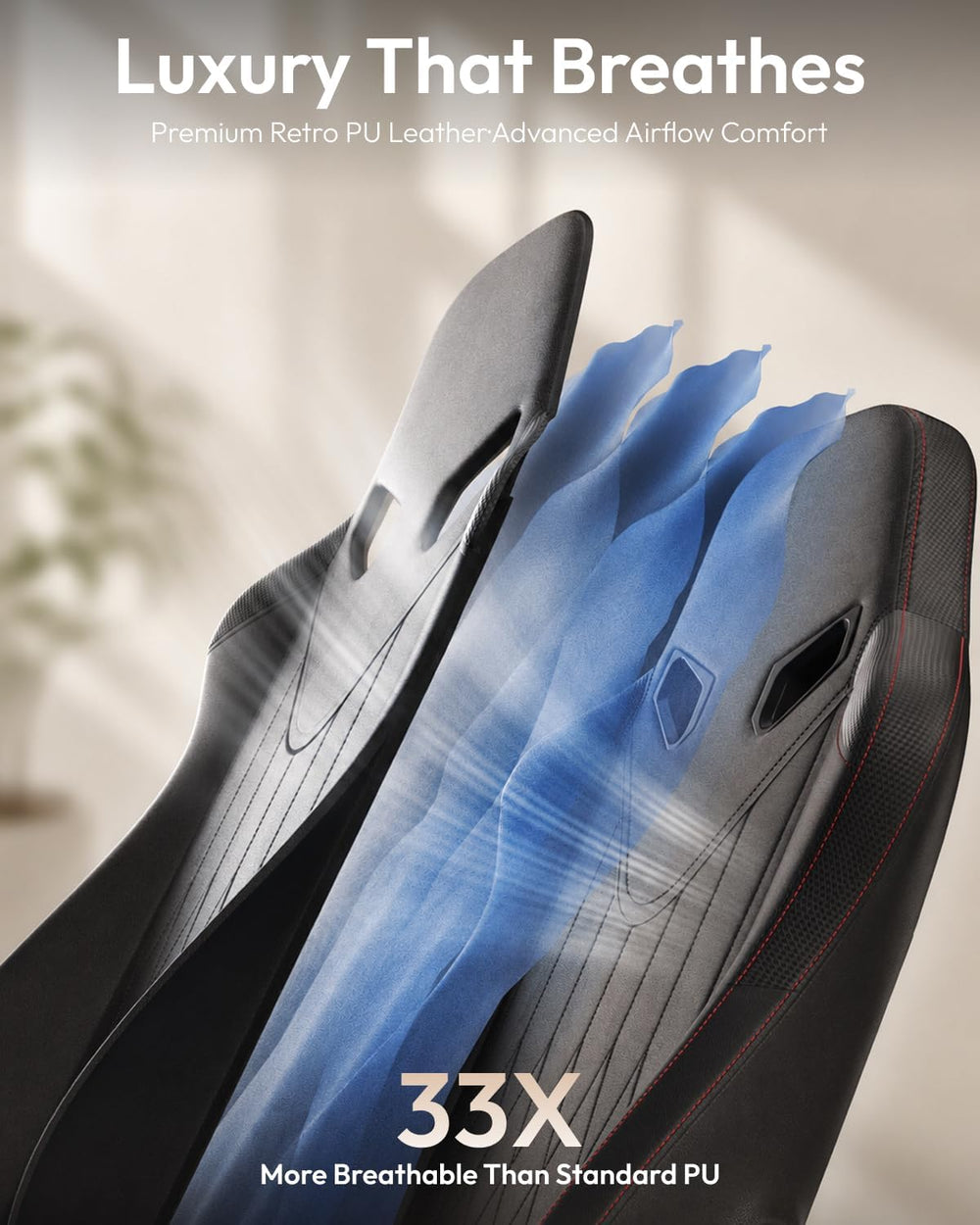 Dowinx Ergonomic High Back Gaming Chair for Adults with Massager Black | Shia...
