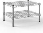 18" Deep x 24" Wide x 14" Height Wire Shelving Kit | 2-Tier | NSF Commercial Storage Rack Unit
