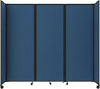 Versare Room Divider 360 Portable Wall Partition | Folding Panels | Large Freestanding Divider | Locking Wheels | Temporary Room Separator