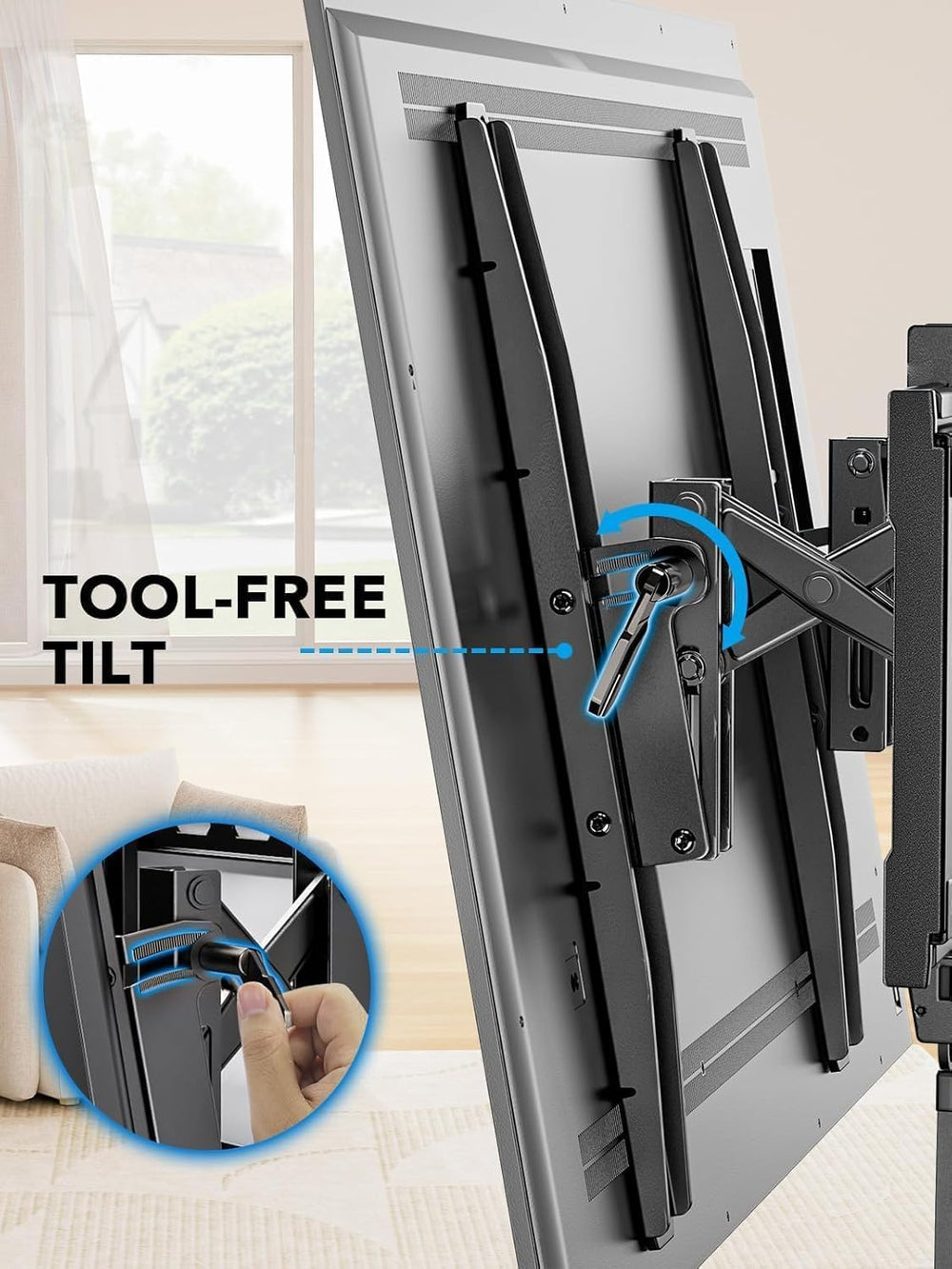 Pipishell Advanced Tilt TV Mount for 42–90 inch TVs up to 132 lbs | TV Mount ...