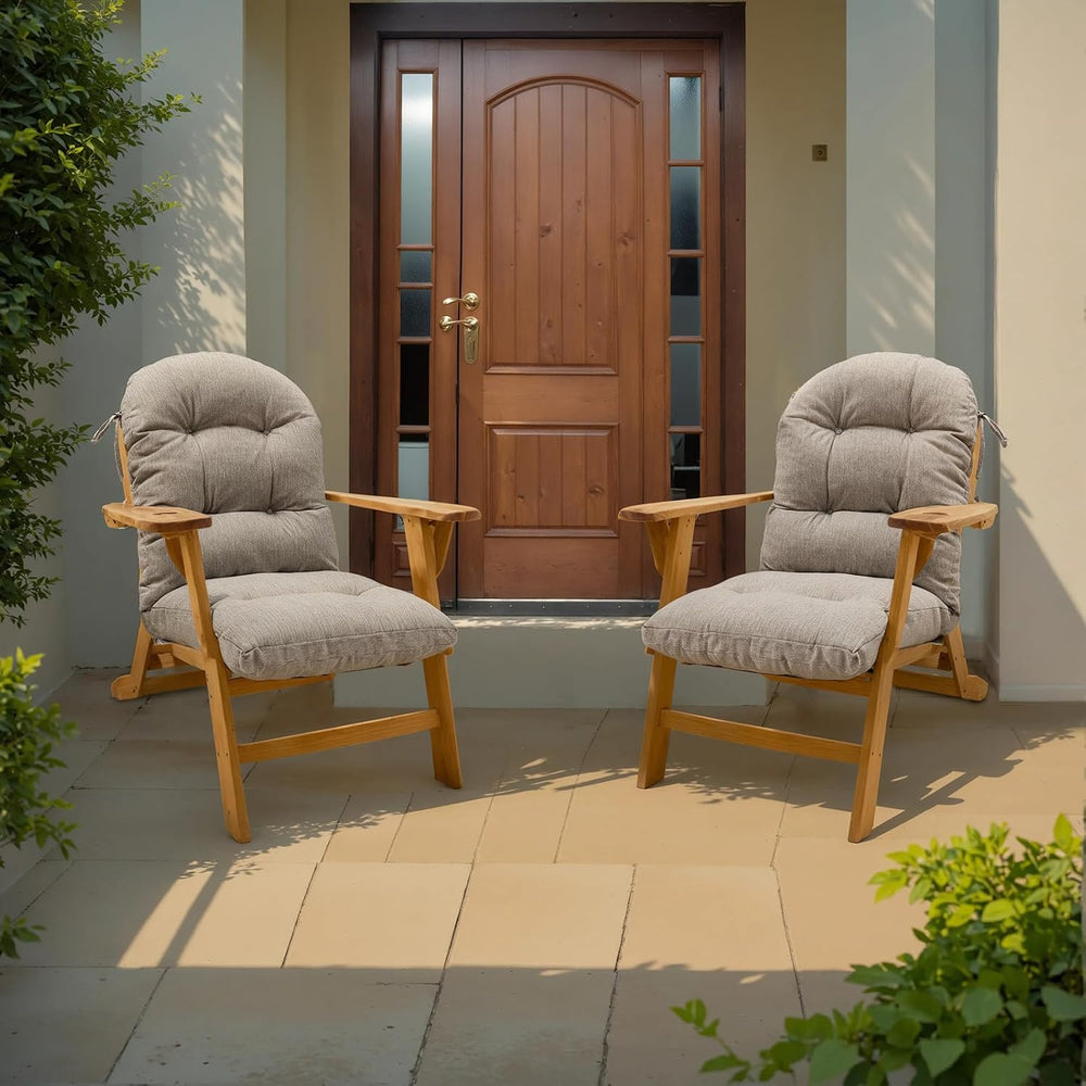 QILLOWAY Outdoor High Back Chair Cushion for Adirondack, All Weather Rocking ...