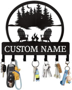 Personalized Custom Name Key Holder - Wall Mounted Key Rack for Kitchen, Entryway, Hallway, Office, Doorway