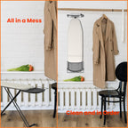 Ironing Board Hanger Wall Mount Ironing Board Holder Organizer Wall Rack for Laundry Rooms Space-Saving Storage Rack Hanging Shelf Hanger with Screws (White)