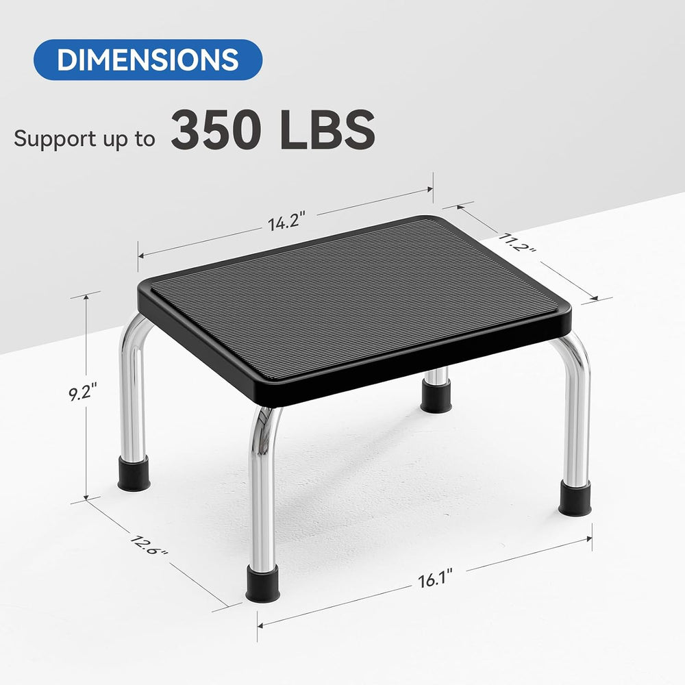 Loyoda Step Stool for Adults, 350 lb Steel Foot Stool, Non-Slip Rubber Pad | ...