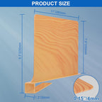 6 Pack Shelf Dividers for Closet Organization Vertical Purse Organizer for Closet Perfect for Sweater, Shirts, Handbags in Bedroom and Kitchen, Adjustable Acrylic Bookshelf for Organization (Natural)