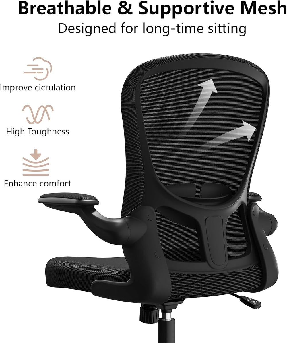 Ergonomic Office Chair, Comfort Swivel Home Office Task Chair, Breathable Mes...