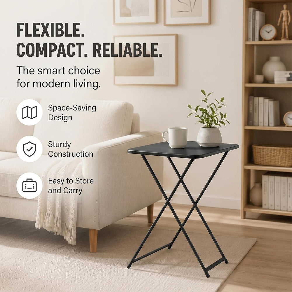 26 Inch Adjustable Height Personal Folding Table - Lightweight Portable Desk ...