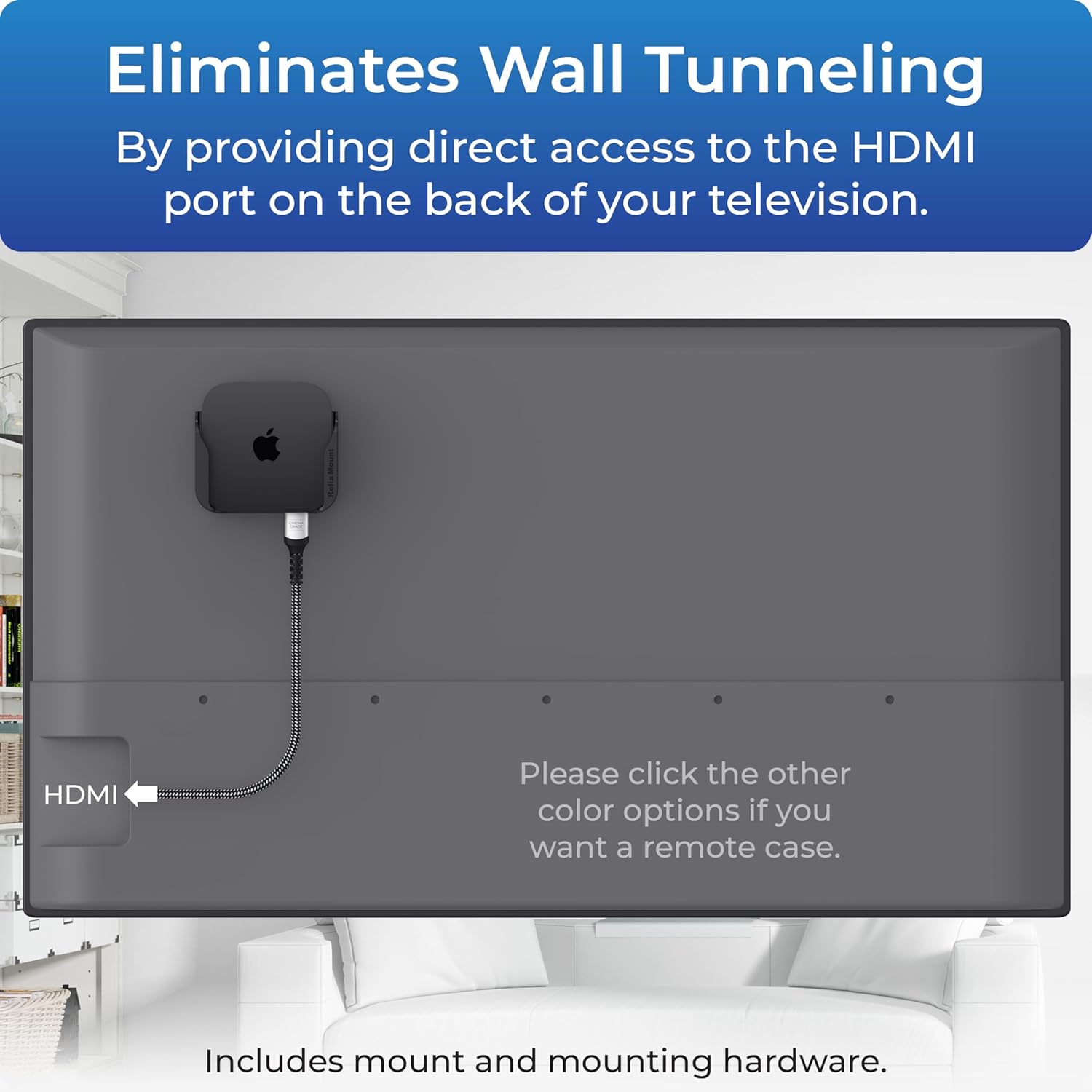 ReliaMount for Apple TV – Compatible with All Apple TV Generations (Including All 4K Models)