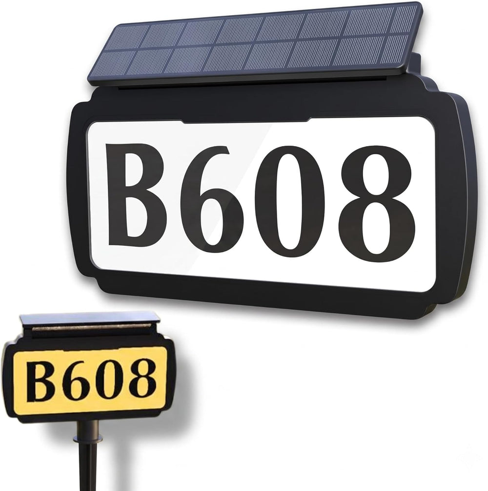 Brighticonic LED Solar House Number Light