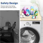 Washer Dryer Countertop: 27.5" x 54" Laundry Topper for Washer and Dryer - Non-Slip Washer and Dryer Countertop with Safety Edge - Laundry Room Organization (Wood)
