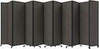 Versare Room Divider 360 Portable Wall Partition | Folding Panels | Large Freestanding Divider | Locking Wheels | Temporary Room Separator
