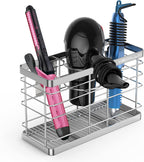 Hair Dryer Holder - Hair Tool Organizer Wall Mount/Adhesive Blow Dryer Holder/Curling iron holder Cabinet Door Bathroom Organizer for Hair Dryer, Curling Wands, Hair Straighteners