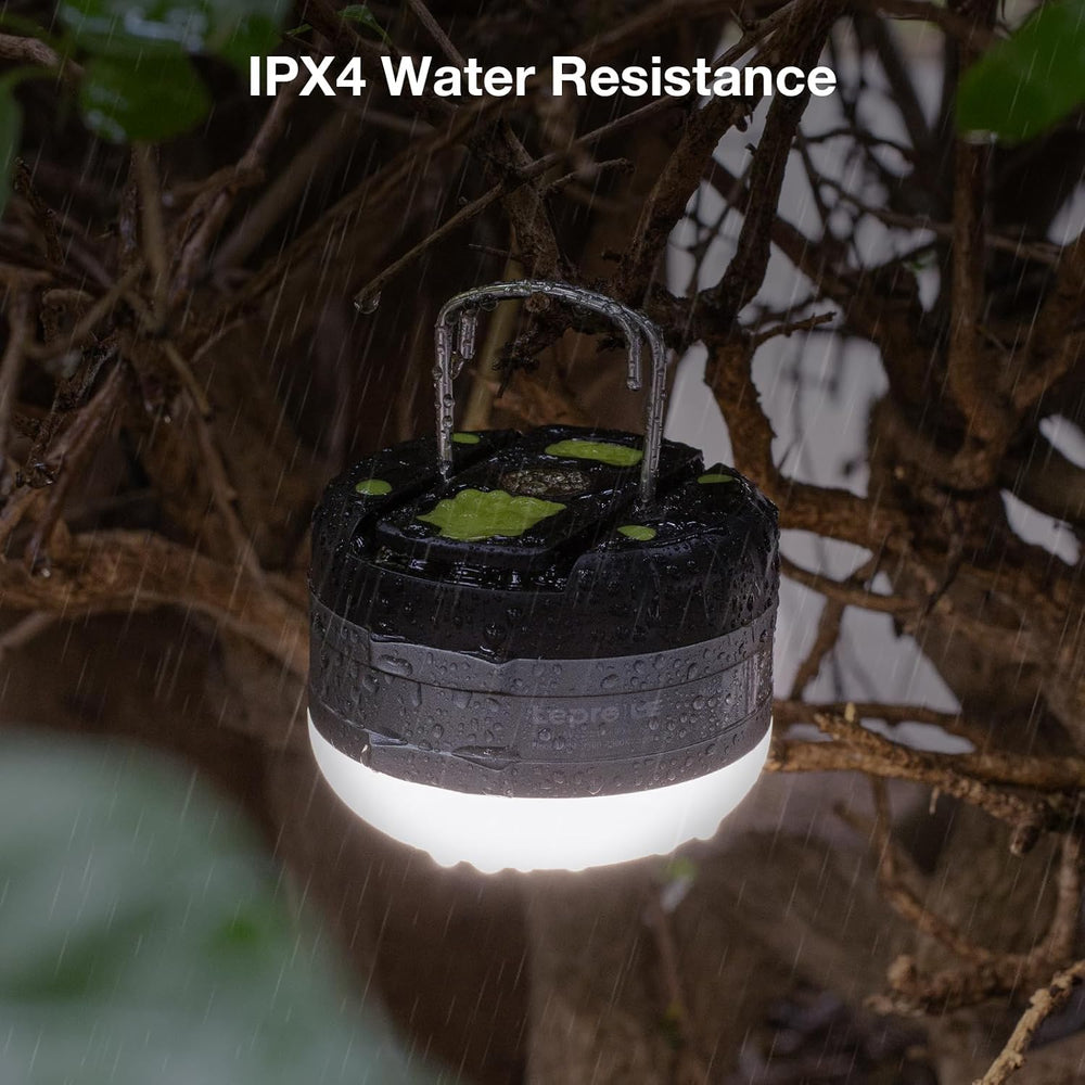 LE LED Camping Lantern Rechargeable, 410LM, 5 Light Modes, Power Bank, Waterp...
