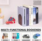 Book Ends,1 Pair Bookends Wood Book Ends Universal Economy Bookend