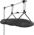 Hikeen Ceiling Hoist for Cargo Box, Heavy Duty Garage Storage Lift Pulley System Holds Up to 150 lbs Capacity, Fits 10-14 Foot Tall Garage Ceilings
